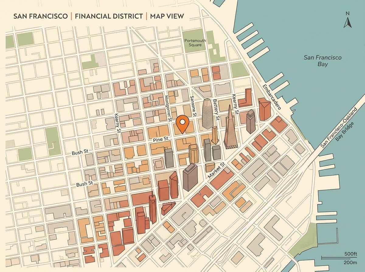 motiovsity office location map — 340 Pine Street, San Francisco